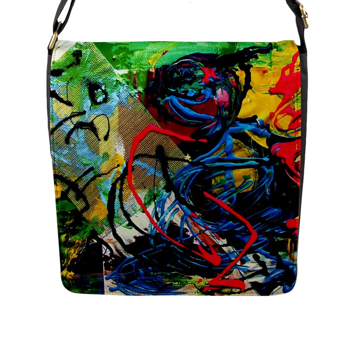 Rumba On A Chad Lake 4 Flap Messenger Bag (L) 