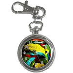 Yellow Dolphins   Blue Lagoon 3 Key Chain Watches Front