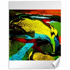 Yellow Dolphins   Blue Lagoon 3 Canvas 18  X 24   by bestdesignintheworld