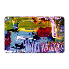 Poppies In An Abandoned Yard 4 Magnet (rectangular) by bestdesignintheworld