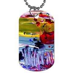 Poppies In An Abandoned Yard 4 Dog Tag (two Sides) by bestdesignintheworld