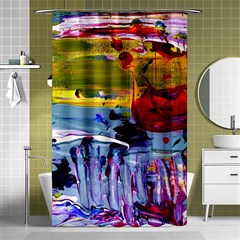 Poppies In An Abandoned Yard 4 Shower Curtain 48  X 72  (small)  by bestdesignintheworld