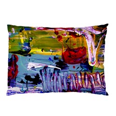 Poppies In An Abandoned Yard 4 Pillow Case (two Sides) by bestdesignintheworld