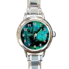 Blue Options 8 Round Italian Charm Watch by bestdesignintheworld