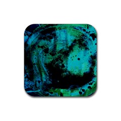 Blue Options 8 Rubber Coaster (square)  by bestdesignintheworld