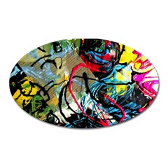 Rumba On A Chad Lake 13 Oval Magnet by bestdesignintheworld