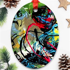 Rumba On A Chad Lake 13 Oval Ornament (two Sides) by bestdesignintheworld