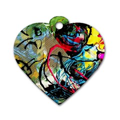 Rumba On A Chad Lake 13 Dog Tag Heart (one Side) by bestdesignintheworld