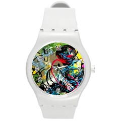 Rumba On A Chad Lake 13 Round Plastic Sport Watch (m) by bestdesignintheworld