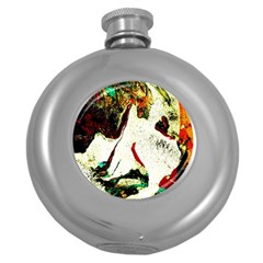 Skull 2 Round Hip Flask (5 Oz) by bestdesignintheworld