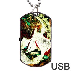 Skull 2 Dog Tag Usb Flash (two Sides) by bestdesignintheworld