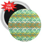 Colorful Tropical Print Pattern 3  Magnets (100 pack) Front