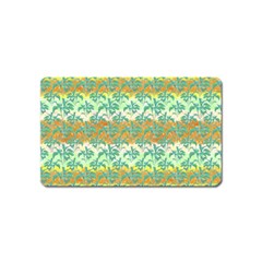 Colorful Tropical Print Pattern Magnet (name Card) by dflcprints