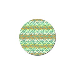 Colorful Tropical Print Pattern Golf Ball Marker by dflcprints