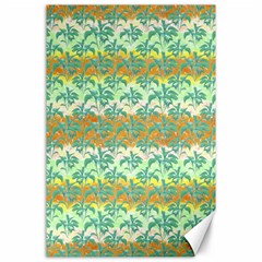 Colorful Tropical Print Pattern Canvas 24  X 36  by dflcprints