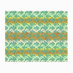 Colorful Tropical Print Pattern Small Glasses Cloth (2-side) by dflcprints