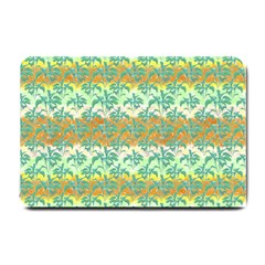 Colorful Tropical Print Pattern Small Doormat 