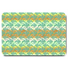 Colorful Tropical Print Pattern Large Doormat  by dflcprints