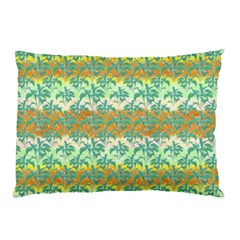 Colorful Tropical Print Pattern Pillow Case by dflcprints