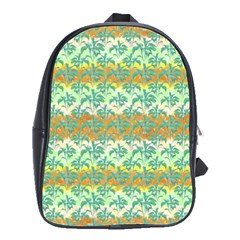 Colorful Tropical Print Pattern School Bag (large) by dflcprints