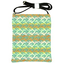 Colorful Tropical Print Pattern Shoulder Sling Bags by dflcprints