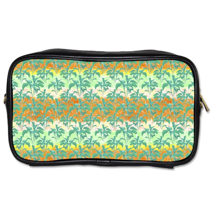 Colorful Tropical Print Pattern Toiletries Bags 2-Side