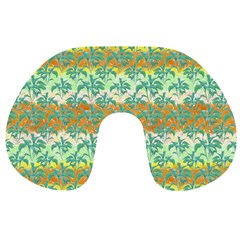 Colorful Tropical Print Pattern Travel Neck Pillows by dflcprints