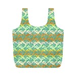 Colorful Tropical Print Pattern Full Print Recycle Bags (M)  Front