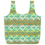 Colorful Tropical Print Pattern Full Print Recycle Bags (L)  Front