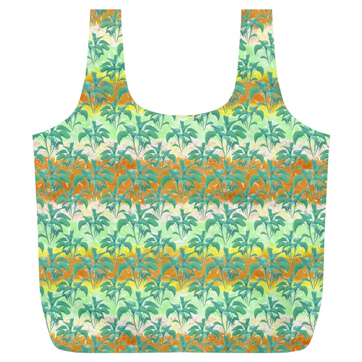 Colorful Tropical Print Pattern Full Print Recycle Bags (L) 