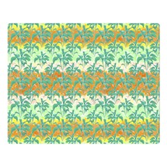 Colorful Tropical Print Pattern Double Sided Flano Blanket (large)  by dflcprints