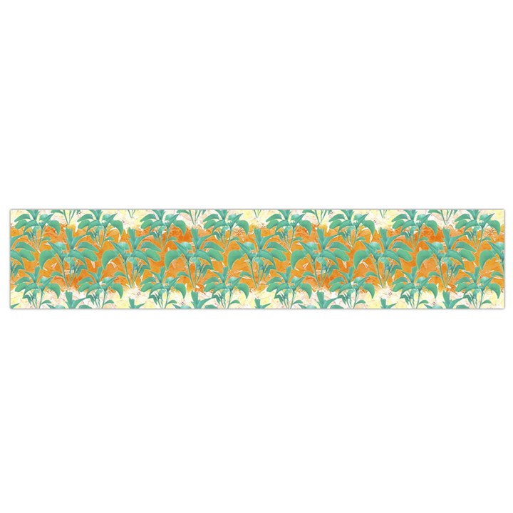 Colorful Tropical Print Pattern Small Flano Scarf