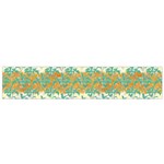 Colorful Tropical Print Pattern Small Flano Scarf Back