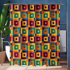 Artwork By Patrick-squares-4 Shower Curtain 60  X 72  (medium)  by ArtworkByPatrick