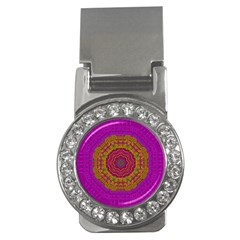 Summer Sun Shine In A Sunshine Mandala Money Clips (cz)  by pepitasart