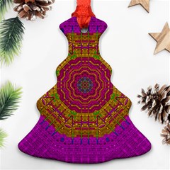 Summer Sun Shine In A Sunshine Mandala Christmas Tree Ornament (two Sides) by pepitasart