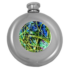 Moment Of The Haos 8 Round Hip Flask (5 Oz) by bestdesignintheworld