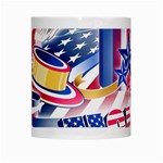 United States Of America Usa  Images Independence Day White Mugs Center