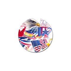 United States Of America Usa  Images Independence Day Golf Ball Marker (4 Pack)