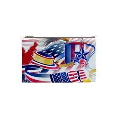 United States Of America Usa  Images Independence Day Cosmetic Bag (small)  by Sapixe