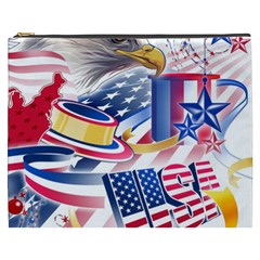 United States Of America Usa  Images Independence Day Cosmetic Bag (xxxl)  by Sapixe