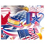 United States Of America Usa  Images Independence Day Double Sided Flano Blanket (Medium)  60 x50  Blanket Front