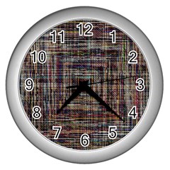 Unique Pattern Wall Clocks (silver)  by Sapixe