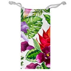 Vector Pattern Tropical Jewelry Bag