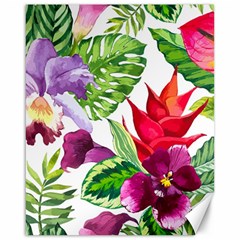 Vector Pattern Tropical Canvas 16  X 20  