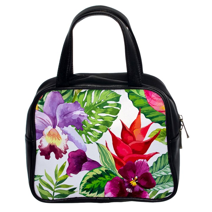 Vector Pattern Tropical Classic Handbags (2 Sides)