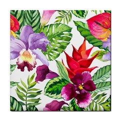 Vector Pattern Tropical Face Towel