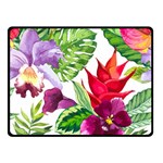 Vector Pattern Tropical Double Sided Fleece Blanket (Small)  45 x34  Blanket Front