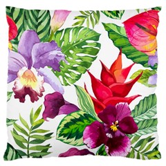 Vector Pattern Tropical Standard Flano Cushion Case (two Sides)