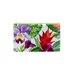 Vector Pattern Tropical Cosmetic Bag (xs)